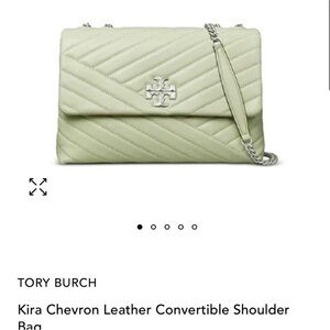 TORY BURCH Kira Chevron Leather 
Shoulder Bag